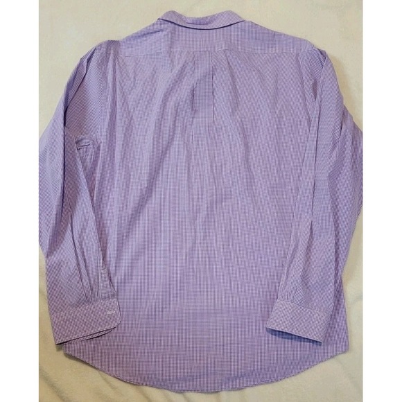 VINTAGE RALPH LAUREN MENS PURPLE STRIPED LONG SLEEVE BUTTONDOWN SIZE LARGE - EUC - Picture 5 of 7